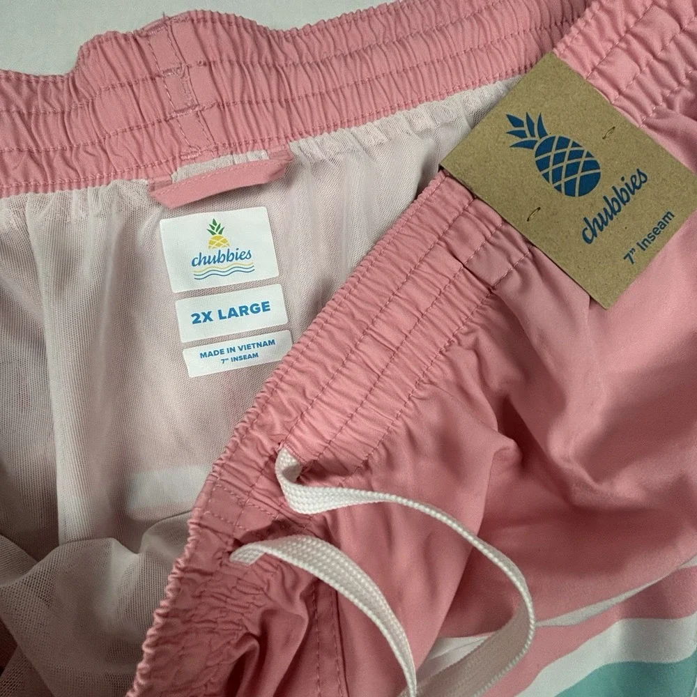 Chubbies Swim Trunks Mens XXL On The Horizon Classic Bathing Beach Shorts 7